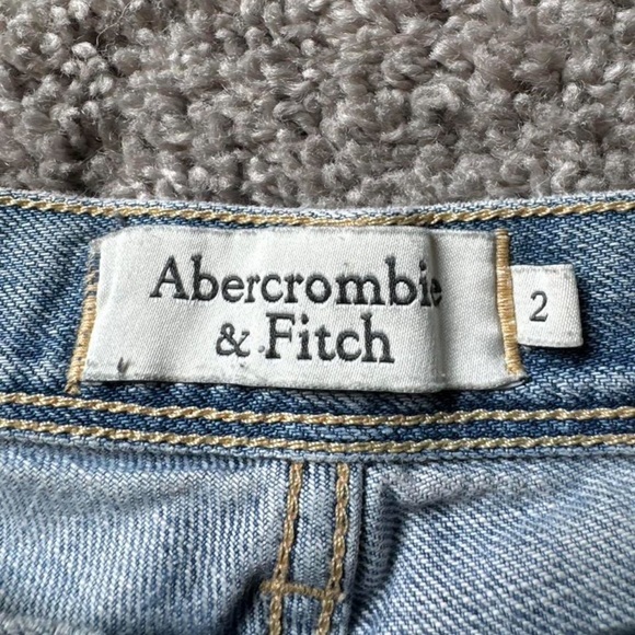 Abercrombie & Fitch Distressed Blue Jean Shorts - Picture 3 of 7